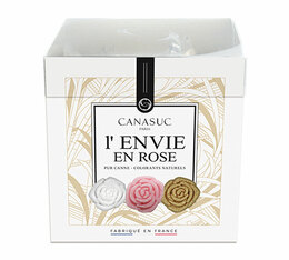 Cube sucrier L'envie en rose - sucres moulés en forme de rose CANASUC