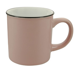 AOC retro stoneware mug in baby pink - 250ml