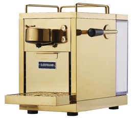 Machine à capsules compatibles Nespresso® Sjostrand Svezia M10001B laiton doré + Offre MaxiCoffee
