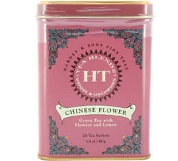 Harney & Sons 'Chinese Flower' fruity green tea - 20 sachets in tin