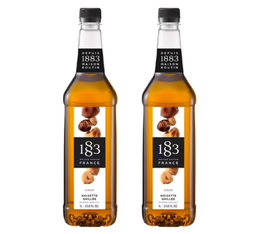 Syrup 1883 Routin Roasted Hazelnuts in Plastic Bottle - 2 x 1L