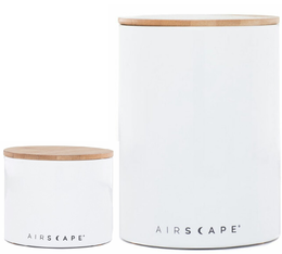 Lot 2 boites de conservation céramique AIRSCAPE -  avec vide d'air - blanche - 500g et 250g