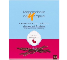 Sarments du Médoc Chocolat Noir/Framboise 52% 125g - Mademoiselle de Margaux