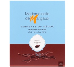 Sarments du Médoc Dark Chocolate 68% - 125g - Mademoiselle de Margaux