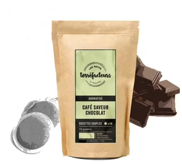 Les Petits Torréfacteurs - Chocolate-flavoured coffee pods for Senseo x90