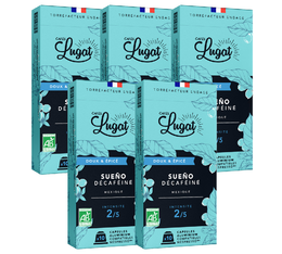 Cafés Lugat Sueño Organic Decaf Nespresso® Compatible Capsules x 50
