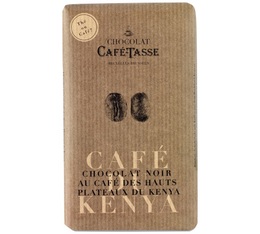 Tablette chocolat noir au café du Kenya - 85g - Café Tasse