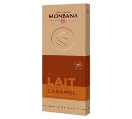 Tablette au chocolat au lait et caramel 100g - Monbana