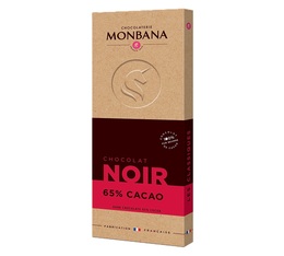 Tablette chocolat noir 65% cacao 100g - Monbana