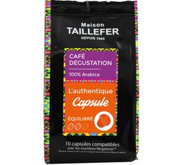 10 Capsules Dégustation - compatible Nespresso® - MAISON TAILLEFER