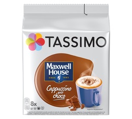 8 dosettes Maxwell House Cappuccino Chocolat - TASSIMO 