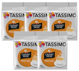 Tassimo pods Grand'Mère Petit Dej - 5 x 16 T-Discs