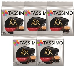 Pack 80 dosettes L'Or Espresso Splendente - TASSIMO 