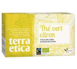 Thé vert citron 20 sachets - Terra Etica
