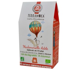 Terramoka 'Mademoiselle Adèle'  biodegradable coffee Nepresso® compatible pods x 15