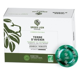 Green Lion Coffee - Office Pads - 50 dosettes compatibles Nespresso® pro Terre d'avenir Commerce Equitable 