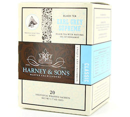 Thé Noir Earl Grey Supreme 'Bergamote' x 20 sachets individuels - Harney and Sons