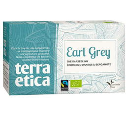 Earl Grey black tea - 20 individually-wrapped tea bags - Terra Etica