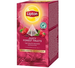 Thé Fruits Rouges - 25 sachets pyramides - Exclusive Sélection - LIPTON