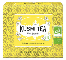Thé vert jasmin Bio - 20 sachets mousselines - Kusmi Tea