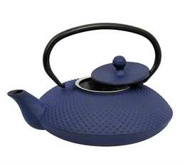 OGO Living 0.80L blue Fuji cast iron teapot + Free gift