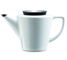 VIVA Scandinavia porcelain teapot with black silicon lid and infuser. - 1L