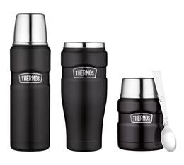 Pack isotherme (Mug - Bouteille - Lunch Box) Noir mat 47cl - THERMOS