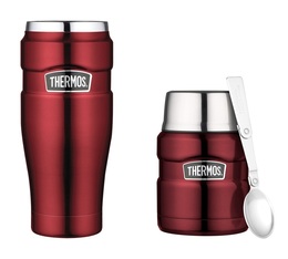 Mugs isotherme + lunch Box  - THERMOS - King rouge 47cl 