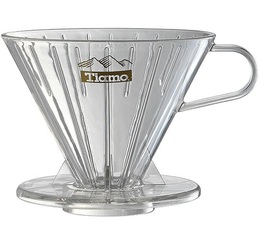 Tiamo V02 4-cup  transparent coffee dripper
