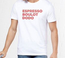 Tshirt Homme - Espresso, boulot, dodo - Taille M