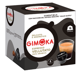 16 Capsules Compatibles Nescafe® Dolce Gusto® Vellutato - GIMOKA