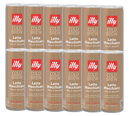 Café Cold Brew Latte Macchiato - 12 canettes de 250ml - ILLY