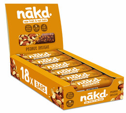 Boîte distributrice de 18 barres énergétiques Cacahuète NAKD