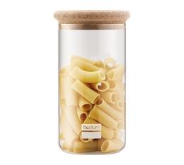 BODUM YOHKI Glass food storage jar with cork lid - 2L capacity