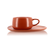 Tasses à thé - OGO LIVING - tasses + soucoupe en grès paprika 30cl 