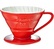Tiamo V02 4-cup coffee dripper in red