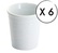 Plise'O Set of 6 Espresso Cups - 9cl