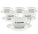 MaxiCoffee 6 porcelain cappuccino cups and saucers - 175ml