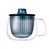 Mug Unimug + infuseur à thé bleu - 35cl - KINTO