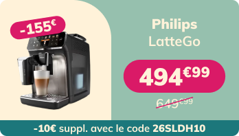 PHILIPS EP5447/90 LatteGo Chromée - Garantie 3 ans