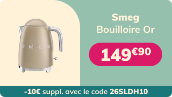 Bouilloire SMEG KLF03CHMEU Or mat - 1.7L