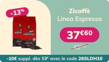 2 x 1 kg - Café en grain - Linea Espresso - ZICAFFÈ