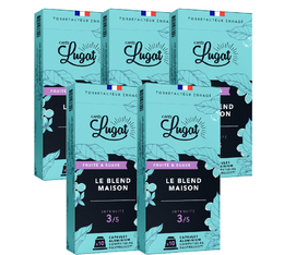 Cafés Lugat Nespresso® Compatible pods House Blend x 50