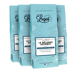 Cafés Lugat Coffee Beans Mélange Gourmet - 4x250g