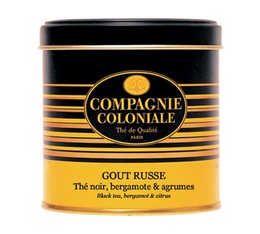 Luxury Goût Russe Black Tea - 130g loose leaf tea in tin - Compagnie Coloniale