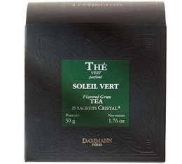 'Soleil Vert' Green Tea - 25 Cristal® sachets - Dammann Frères