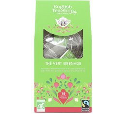 English Tea Shop Green Tea & Pomegranate - 15 tea bags