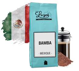 Ground coffee for French press coffee makers: Mexico - Bamba - 250g - Cafés Lugat