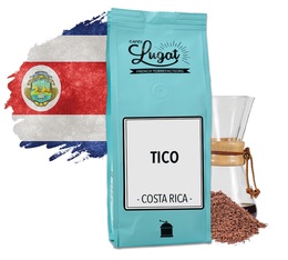 Ground coffee for Hario/Chemex coffee makers : Costa Rica - Tico - 250g - Cafés Lugat