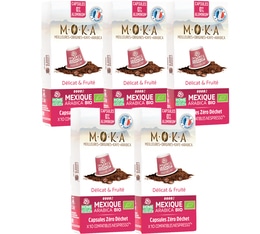 MOKA Mexique Organic & Biodegradable Nespresso® Compatible Capsules x 50